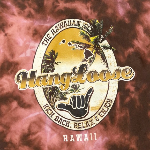 Alstyle Hawaiian Boho Hang Loose Kick Back Hippie Streetwear Tie Dye Shirt Sz M - Picture 2 of 11